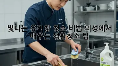 빛나는 유리창 청소 비법! 의성에서 배우는 생활청소 팁