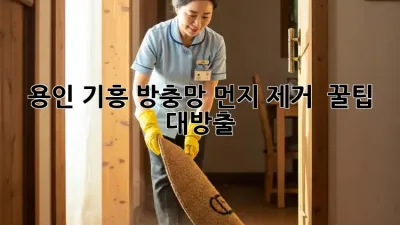 용인 기흥 방충망 먼지 제거 ✨ 꿀팁 대방출!