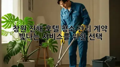 창원 진해 호텔 청소 관리 계약: 빛나는 서비스를 위한 선택